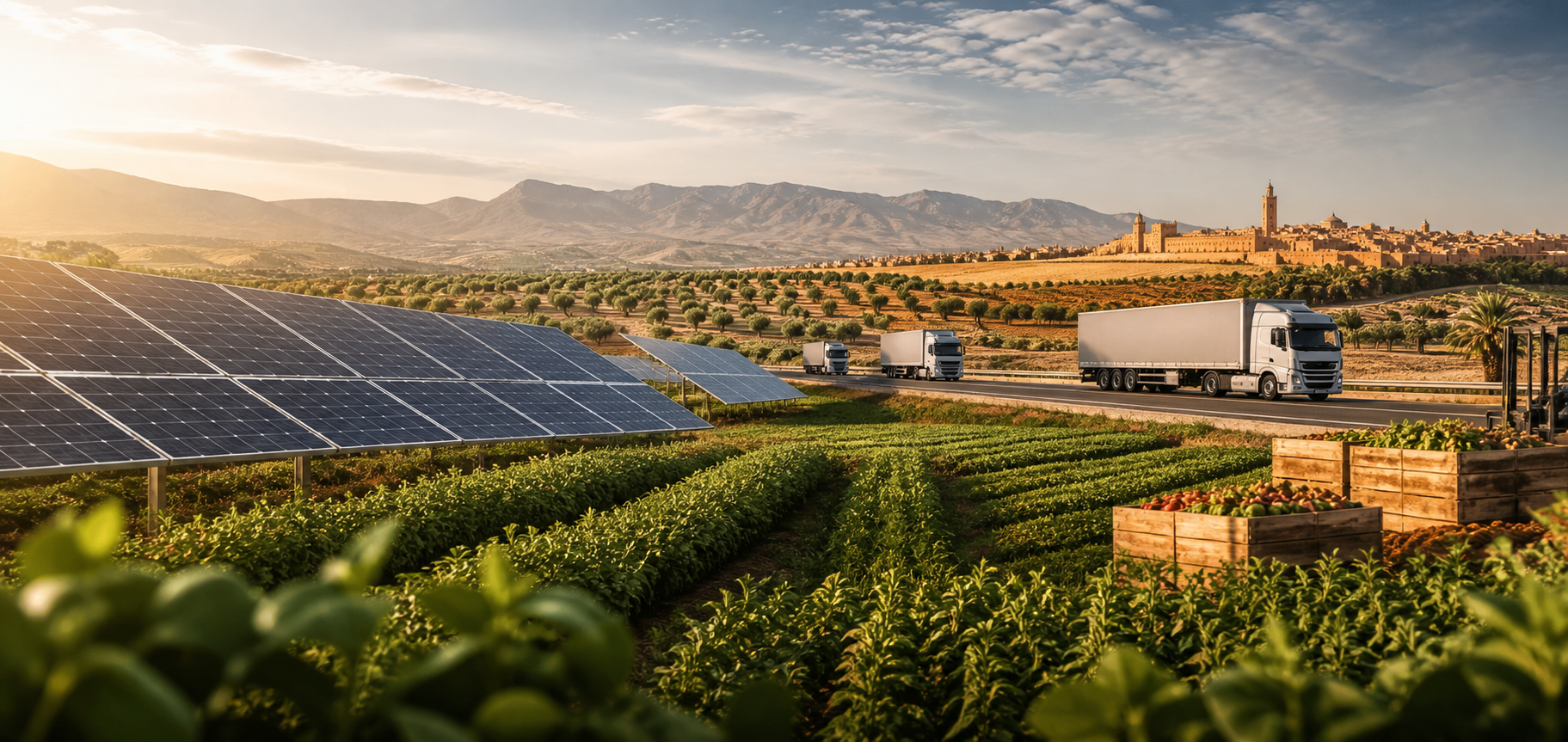 Énergie solaire, agriculture et logistique